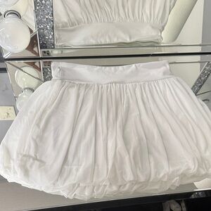 Thrive White Mini Skirt